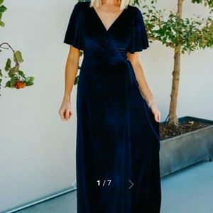 Velvet Wrap Dress